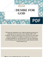 The Desire For God