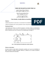 Cortocircuito y Circuito Abierto de Un Transformador