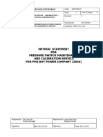 Method Statement For Pressure Switch 2019