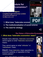 Is There A Future For Heterodox Economics?: Geoffrey M. Hodgson