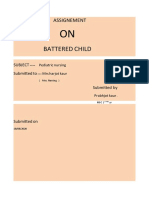 Assignment of Battered Child