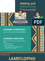 Math 7 Q2W4b - Adding and Subtracting Polynomials