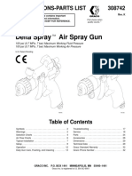 Delta Spray Air Spray Gun: 308742 Instructions-Parts List