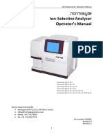 Ion-Selective Analyzer Operator's Manual: Normalyte