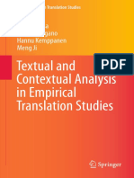 Textual and Contextual Analysis in Empirical Translation Studies