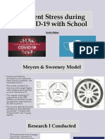 Student Stress During Covid-19 With School