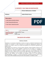 Formato La Lectura Del Contexto y Una Tarea de Investigación