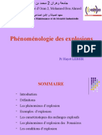 Phénoménologie Des Explosions