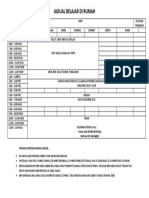 Jadual Belajar Di Rumah