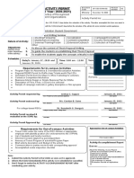 Activity Permit - Thesis Writing Proposal