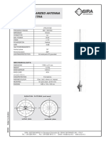 UTEL 05-360 Vertical Polarized Antenna 5 Dbi - Omni Tetra: Electrical Data