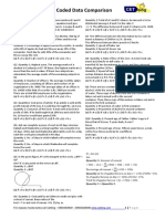 Coded Quant Data Comparision