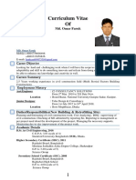 Curriculum Vitae Of: Md. Omar Faruk