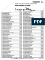 Relación de Electores 004901020103G : Elecciones Generales Y Parlamento Andino 2021
