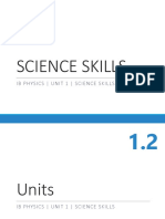 Ib Physics - Unit 1 - Science Skills