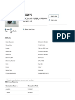 Coolant Filter, Spin-On Sca Plus: Attributes