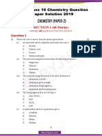 ICSE Class 10 Chemistry Question Paper Solution 2019