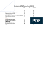 External Fctors Evaluation (EFE) Matrix For (NESTLE)