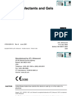 Using Disinfectants and Gels: ATL Ultrasound P.O. Box 3003 Bothell, WA 98041-3003 USA 4700-0249-18 Rev A June 2001