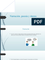 Narración, Poesía y Títeres