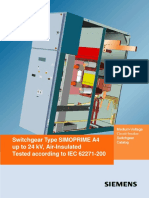 Switchgear Type SIMOPRIME A4 Up To 24 KV, Air-Insulated Tested According To IEC 62271-200