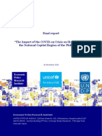 Final Report - The Impact of The COVID-19 Crisis On Households in The National Capital Region of The Philippines