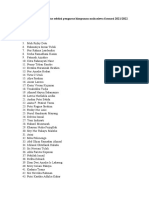 Daftar Nama Anggota HMJ 2021