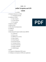 Satellite Navigation and GPS: Unit - Vi