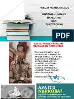 Paparan Tentang Hukum Pidana Khusus Uu Narkotika Dan Psychotropika