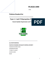 Pakistan Standard For Types 1, 2 and 3 Polypropylene (PP) Pipes