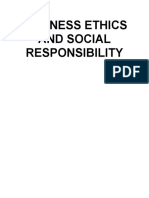 Business Ethics and Social Responsibility