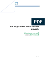 Plantilla de Plan de Gestion de Interesados