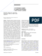 Analysis of Polyamines in Biological Samples by HPLC Involving Pre-Column Derivatization With O-Phthalaldehyde and N-Acetyl - Cysteine