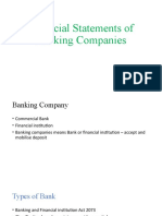 Financial Statements of Banking Companies