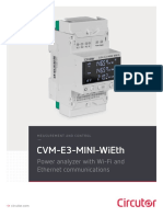 Cvm-E3-Mini-Wieth: Power Analyzer With Wi-Fi and Ethernet Communications