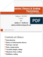 Information Theory & Coding Techniques-DCom