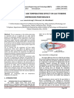 Analysis of Inlet Air Temperature Effect On Gas Turbine Compressor Perfornance