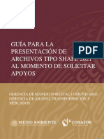 Guía para La Presentación Shape 2021 Al Momento de Solicitar Apoyos