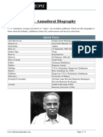 C. N. Annadurai Biography: Quick Facts