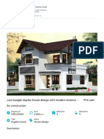 Low Budget Duplex House Design With Modern Exterior - : 19 Lakh For Construction