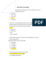 Soal Sistem Perkemihan