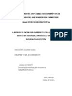 Factors Affecting Employees Job Satisfaction in Coffee Processing