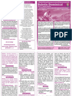 Boletín Dominical I Domingo de Cuaresma