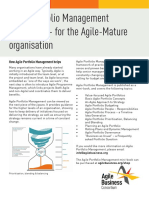 Agile Portfolio Management (Agilepfm) - For The Agile-Mature Organisation