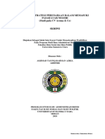 Analisis Strategi Perusahaan Dalam Memasuki Pasar Luar Negeri (Studi Pada CV Aroma & Co)