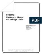 Selecting Elastomeric Linings For Storage Tanks