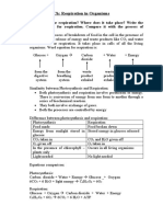 Science - 090820 - Respiration in Organisms Class 7 Assignment