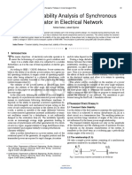 Transient Stability Analysis of Synchronous Generator in Electrical Network