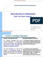 Introduction To Simulation: Book: Jerry Bank's Chapter 1