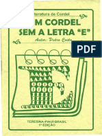 Um Cordel Sem A Letra 'E'